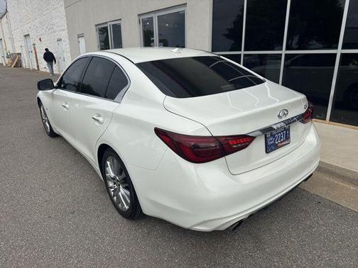 Pure White 2020 INFINITI Q50 3.0t LUXE