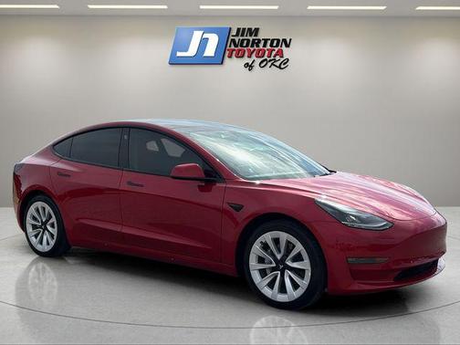Red Multi-Coat 2022 Tesla Model 3 Long Range