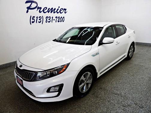 White 2015 Kia Optima Hybrid Base
