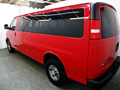 Red 2020 Chevrolet Express 3500 LS 3500 3dr Extended Passenger Van