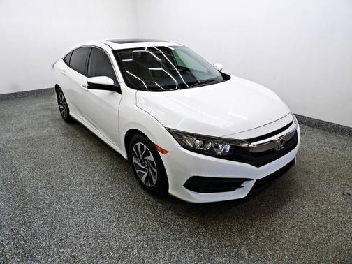 White 2017 Honda Civic EX