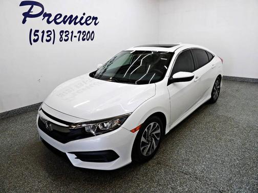 White 2017 Honda Civic EX