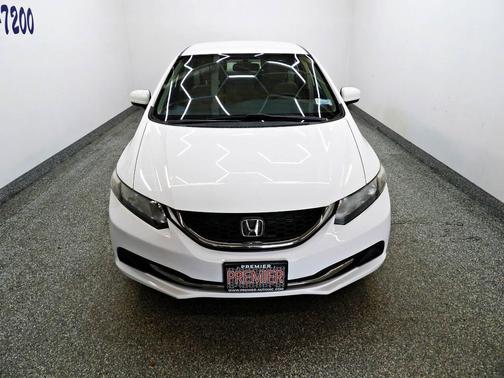 White 2015 Honda Civic LX