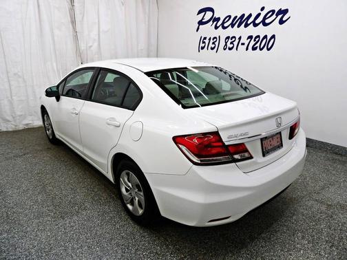 White 2015 Honda Civic LX