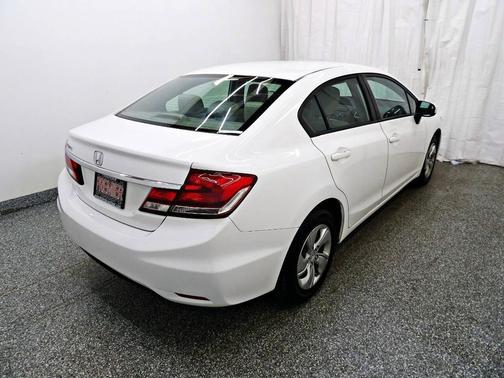 White 2015 Honda Civic LX