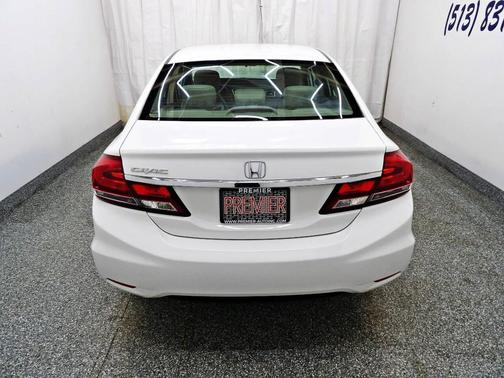 White 2015 Honda Civic LX