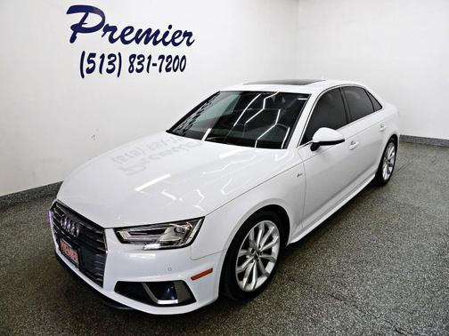White 2019 Audi A4 quattro Premium Plus 45 TFSI AWD 4dr Sedan