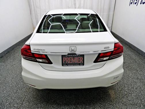 White 2015 Honda Civic LX