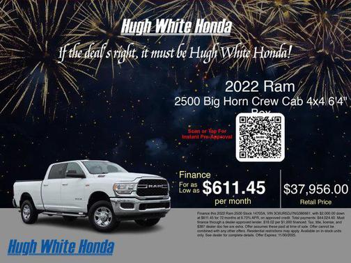 2022 RAM 2500 Big Horn Crew Cab 4x4 6'4' Box
