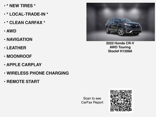 2022 Honda CR-V AWD Touring