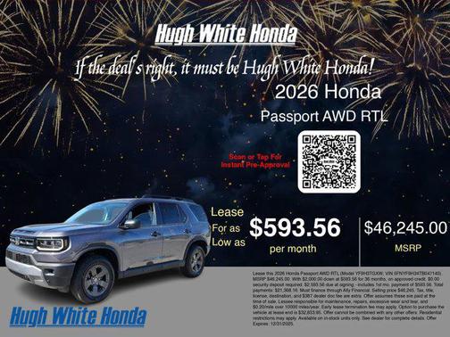 2026 Honda Passport AWD RTL