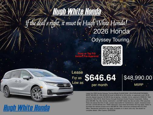 2026 Honda Odyssey Touring