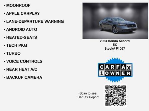 2024 Honda Accord EX 1.5T