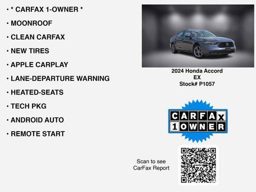 2024 Honda Accord EX 1.5T