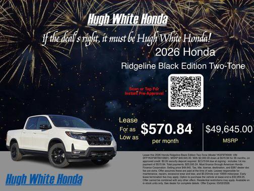 2026 Honda Ridgeline Black