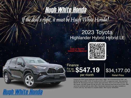 2023 Toyota Highlander Hybrid LE