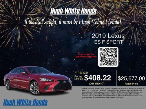 2019 Lexus ES 350 F Sport