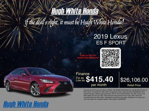 2019 Lexus ES 350 F Sport