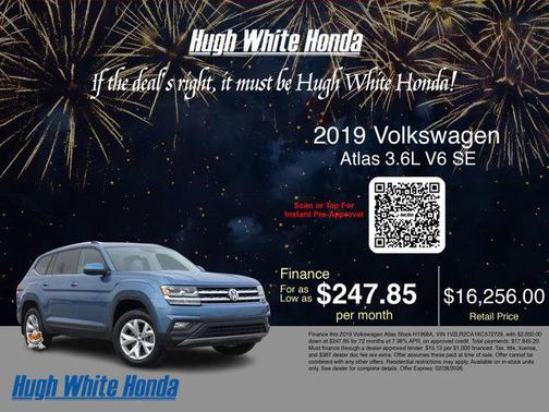 2019 Volkswagen Atlas 3.6L SE