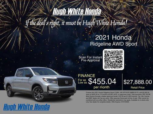 2021 Honda Ridgeline Sport