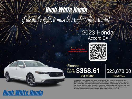 2023 Honda Accord EX 1.5T