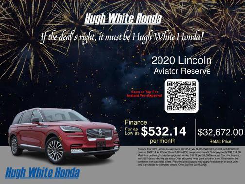 2020 Lincoln Aviator Reserve