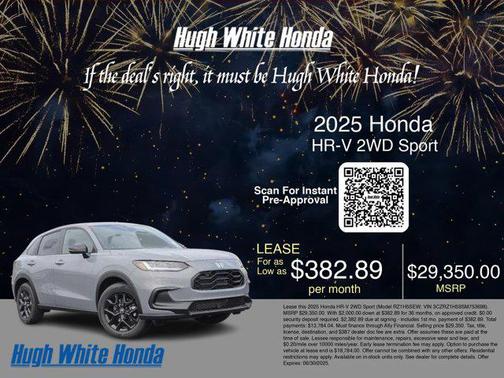 2025 Honda HR-V 2WD Sport
