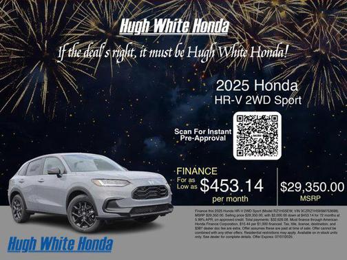 2025 Honda HR-V 2WD Sport