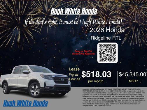 2026 Honda Ridgeline RTL