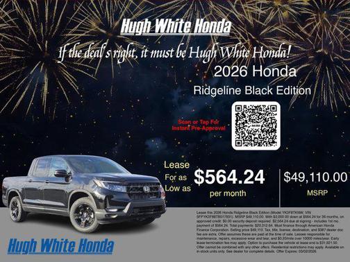 2026 Honda Ridgeline Black