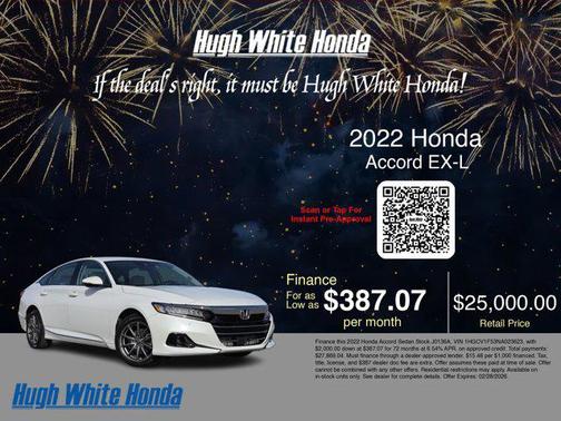 2022 Honda Accord EX-L 1.5T