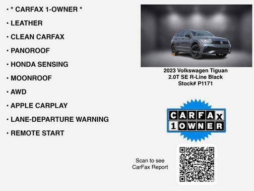 2023 Volkswagen Tiguan 2.0T SE R-Line Black 4MOTION