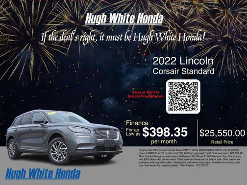 2022 Lincoln Corsair Standard