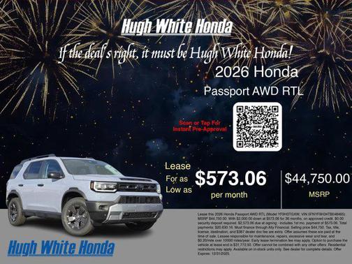 2026 Honda Passport AWD RTL