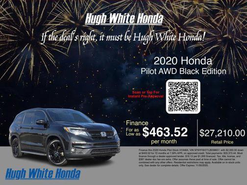 2020 Honda Pilot AWD Black Edition