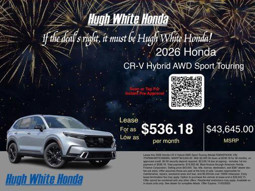 2026 Honda CR-V Hybrid Sport Touring AWD