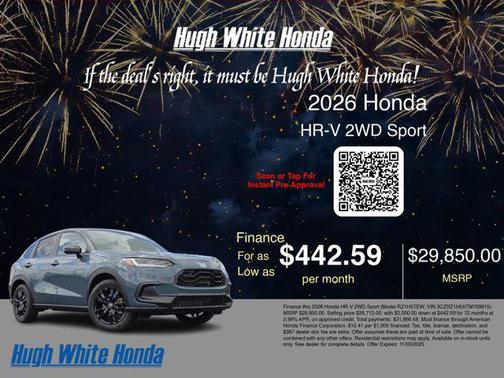 2026 Honda HR-V 2WD Sport