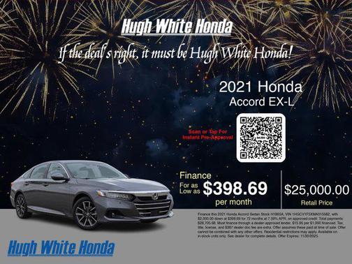 2021 Honda Accord EX-L 1.5T