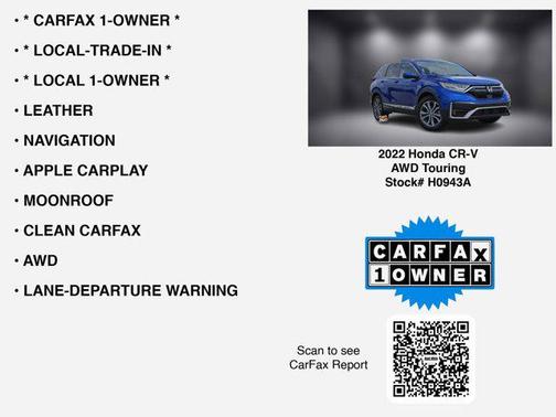2022 Honda CR-V AWD Touring
