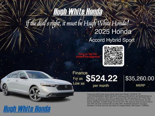 2025 Honda Accord Hybrid Base