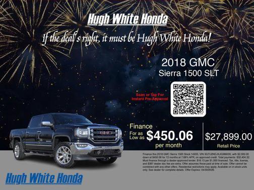 Onyx Black 2018 GMC Sierra 1500 SLT