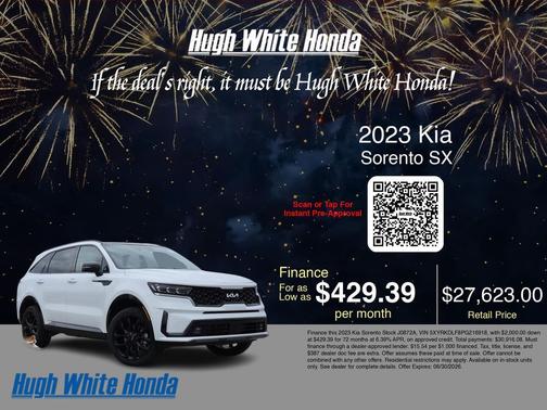 Glacial White Pearl 2023 Kia Sorento SX