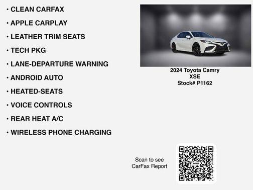 2024 Toyota Camry XSE