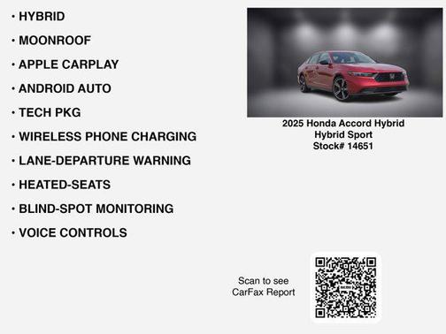 2025 Honda Accord Hybrid Base