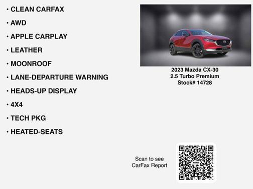 2023 Mazda CX-30 2.5 Turbo Premium Package