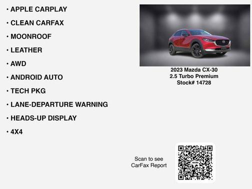 2023 Mazda CX-30 2.5 Turbo Premium Package