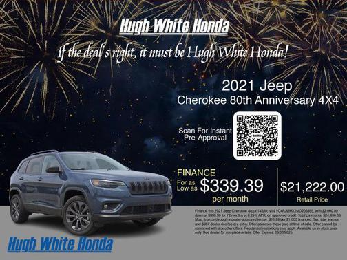 2021 Jeep Cherokee 80th Anniversary 4X4