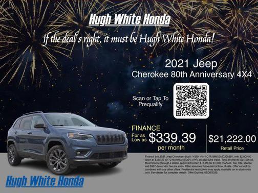 2021 Jeep Cherokee 80th Anniversary 4X4