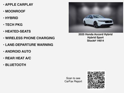 2025 Honda Accord Hybrid Base