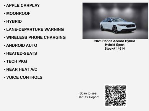 2025 Honda Accord Hybrid Base